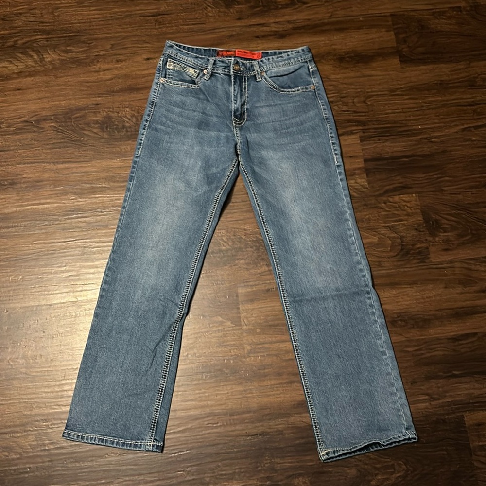 Rock & Roll Denim Double Barrel Relaxed Straight Leg Jeans